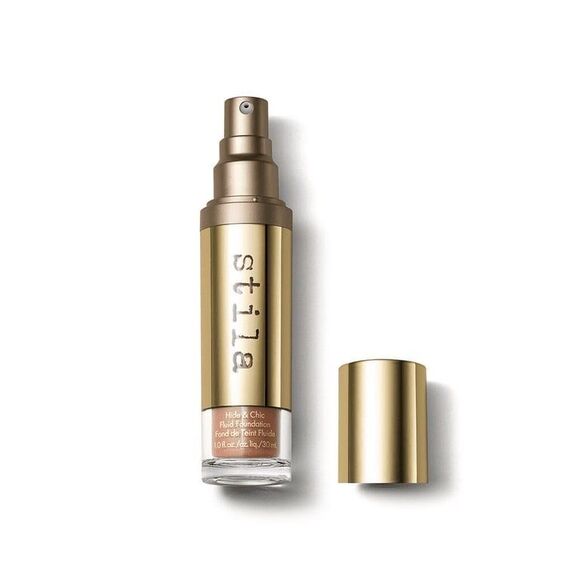 New Stila Hide & Chic Fluid Foundation Cosmetic Makeup, Tan 4 #351 - Picture 6 of 8